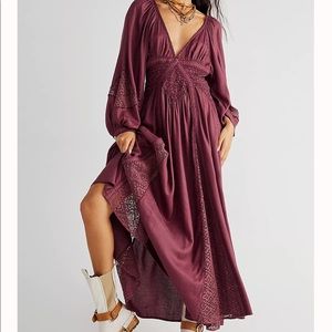 NWT Free People Southwest dress in plum